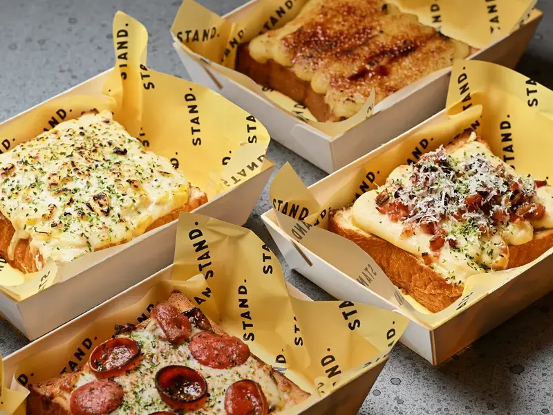 Corn Béchamel Toast at STAND.