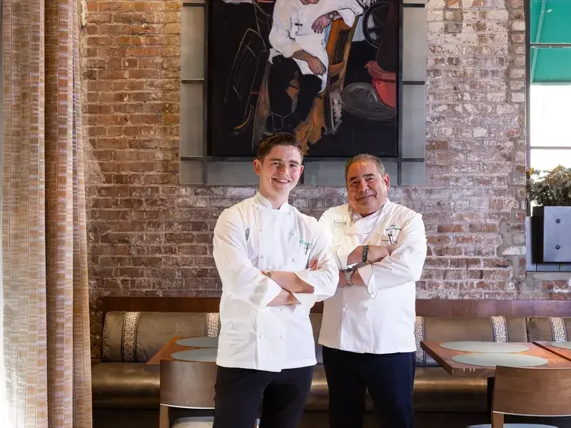 E.J. and Emeril Lagasse