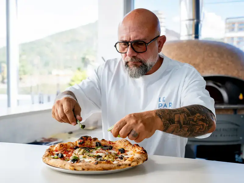 Giuseppe Pignalosa and his Capricciosa