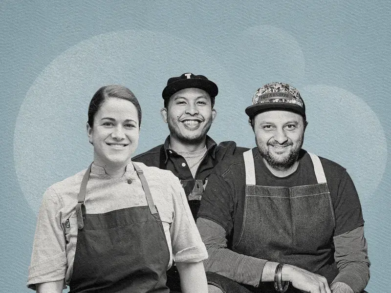 Chefs Mary Attea, Tim Flores and Chintan Pandya.