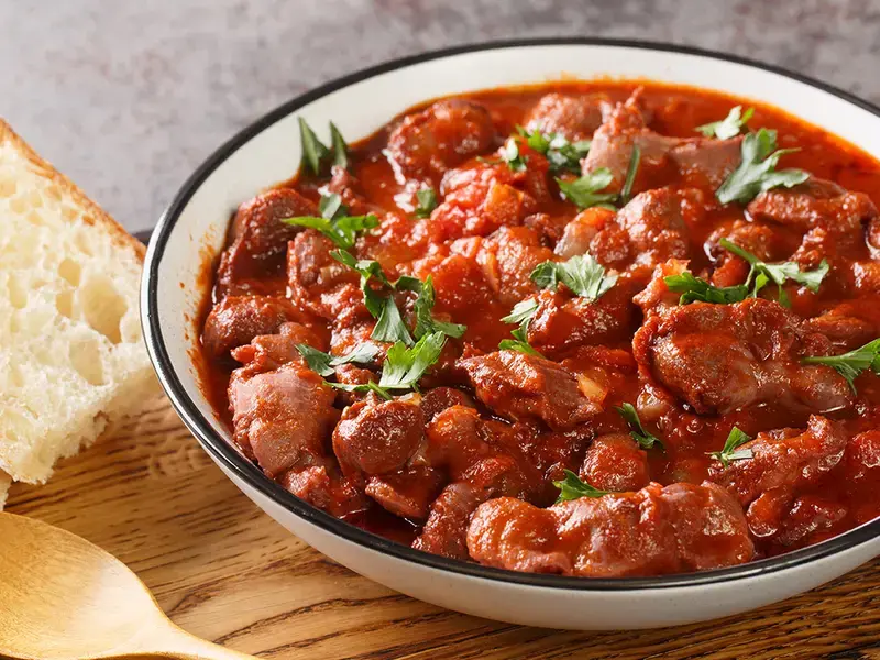 Chicken gizzards.