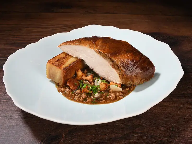 Michelin-starred roast chicken and sides from Northcote at Home.