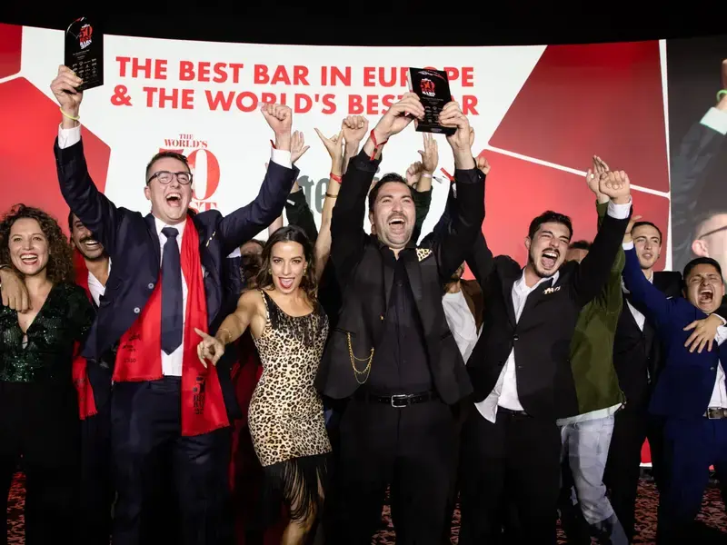 The winning team at Paradiso