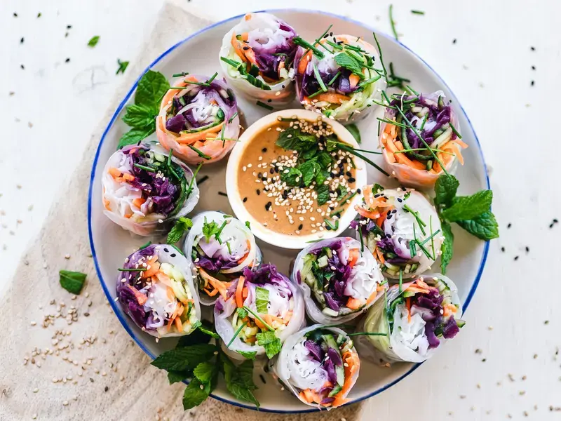 Vegan al fresco food.