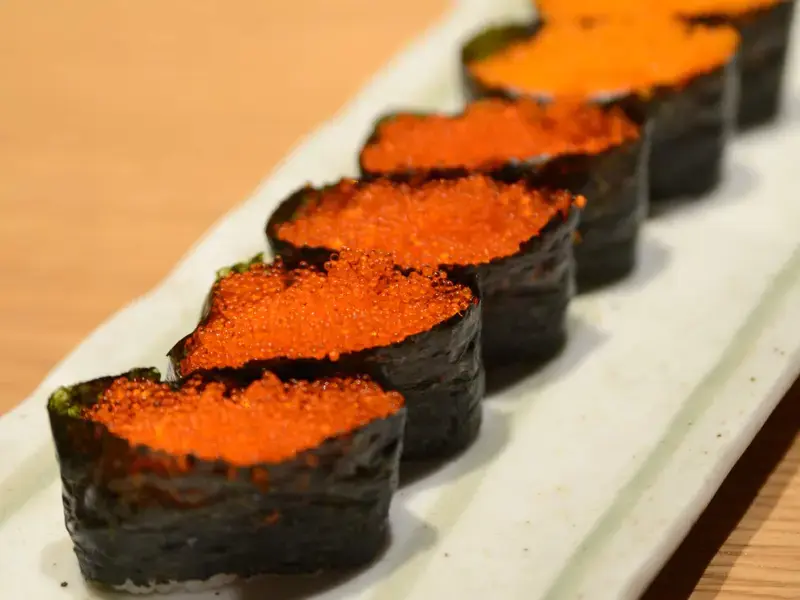 tobiko sushi ©iStock