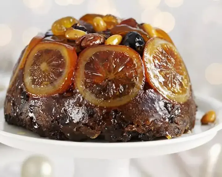 Christmas Pudding and Custard.