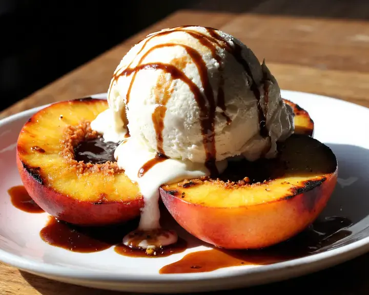 Grilled Peaches with Balsamic Finish