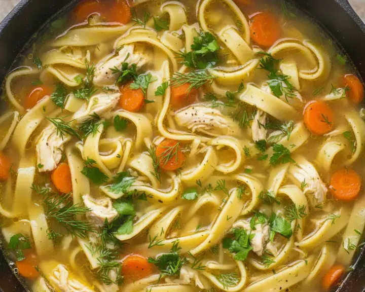 Chicken Soup with Pappardelle