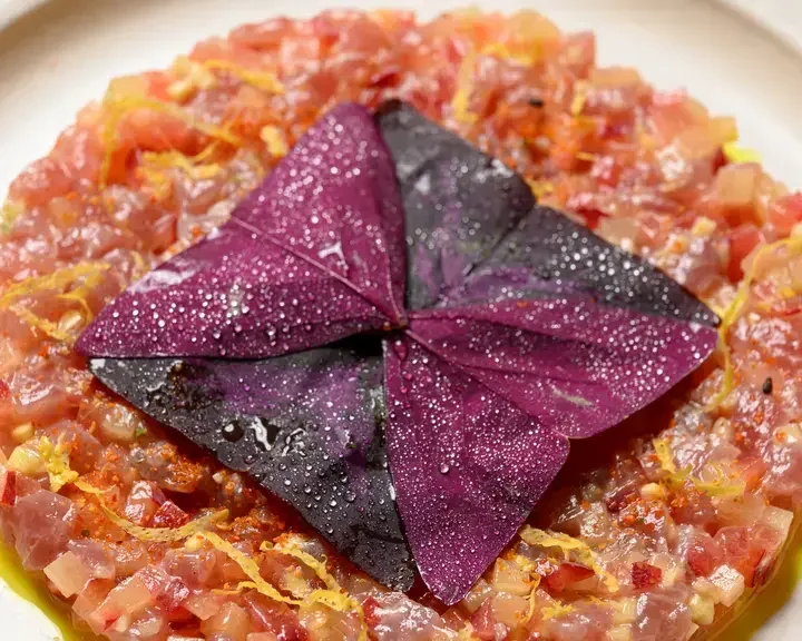 Tuna Tartare with Turmeric Oil