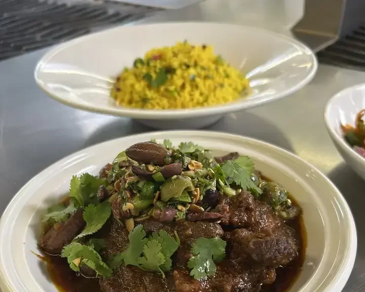 Lamb Tagine With Jeweled Couscous and Dukkah