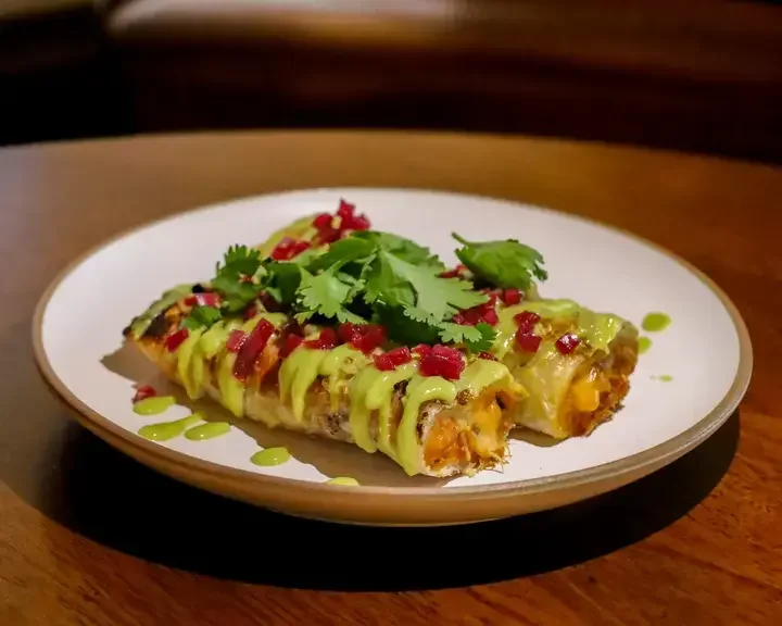 Enchiladas at Broken Spanish Comedor