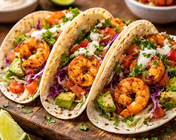 shrimp tacos - Fine Dining Lovers