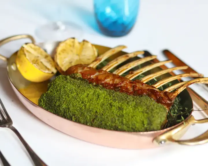 Herb Crusted Roasted Rack of Lamb