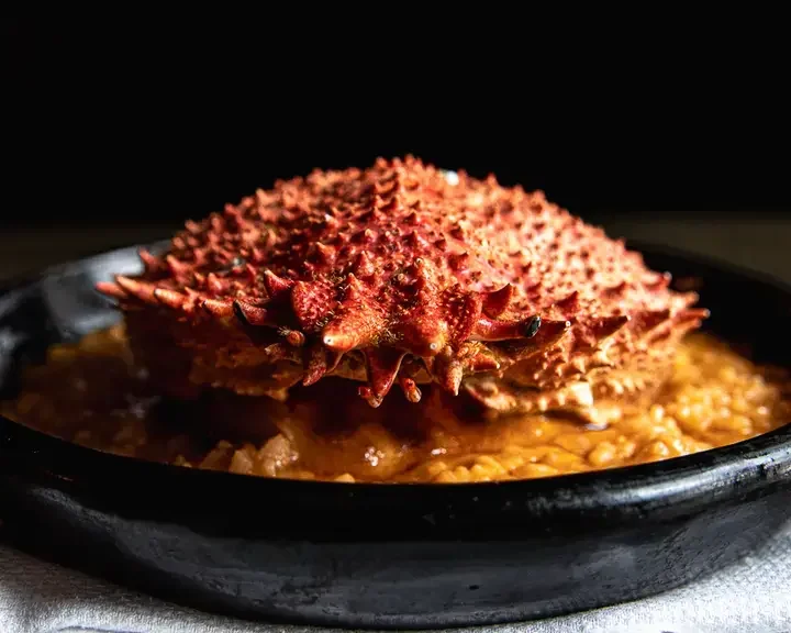 Fresh Spider Crab with Arroz Cremoso