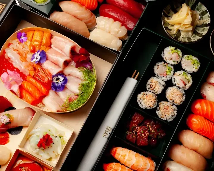 Home-akase To-Go Box at Noriko Handroll Bar