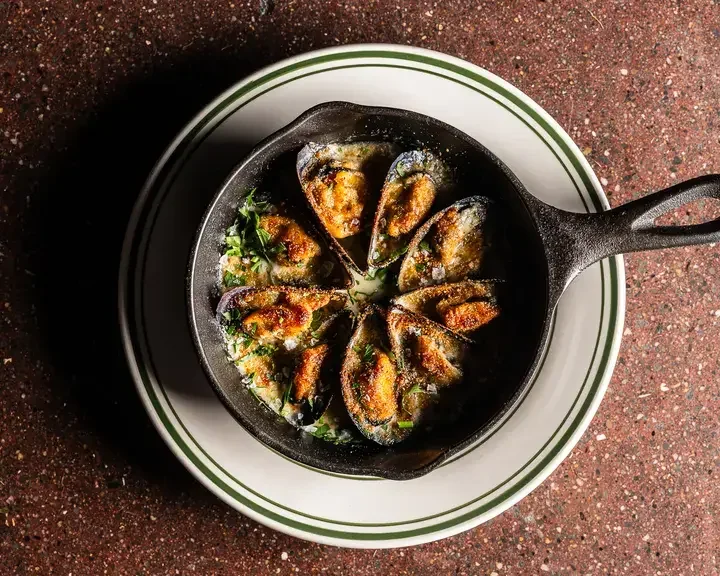 Mussels Gratin at Clementina