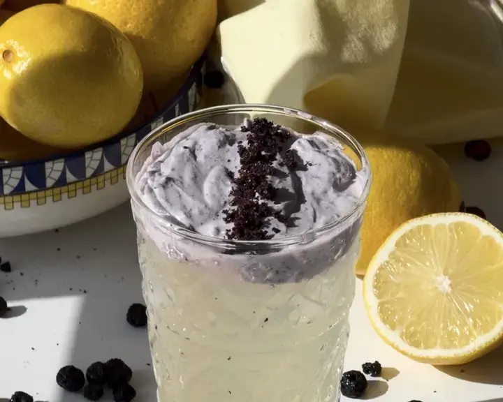 Whipped Blueberry Lemonade