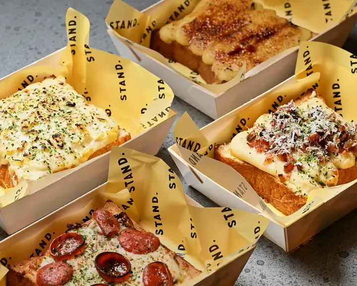 Corn Béchamel Toast at STAND.