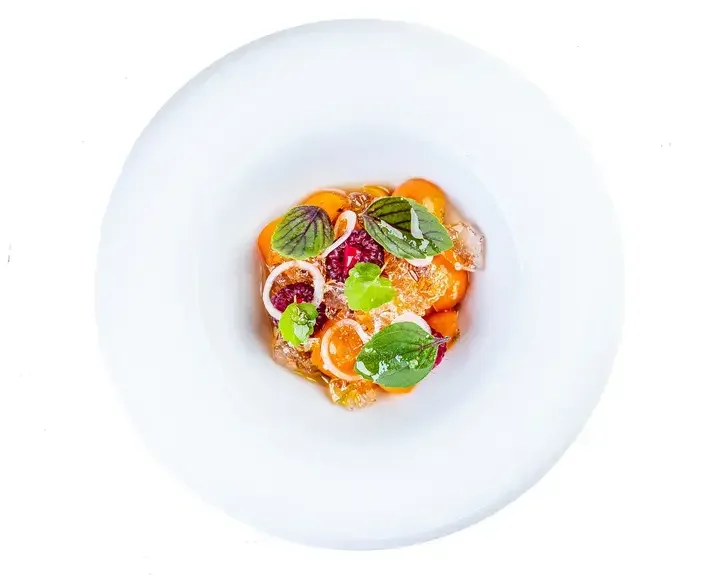 Tomato and Raspberry Salad