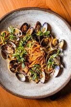 Linguine Clams Smoked Celery Root Spruce Tip